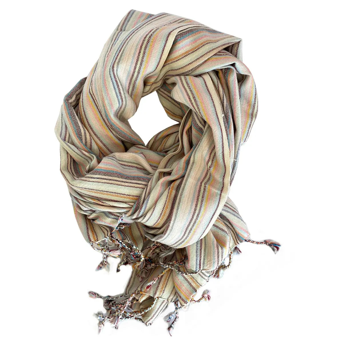 Folded soft pink recycled-cotton Turkish towel