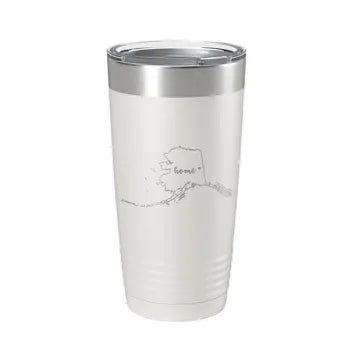 Alaska engraved travel tumbler detail