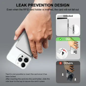 Magnetic phone wallet used as an adjustable stand