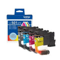 Brother LC501 black cyan magenta yellow ink cartridge four-pack