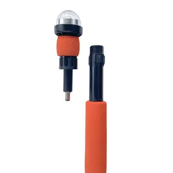 Kayak safety light extended pole configuration