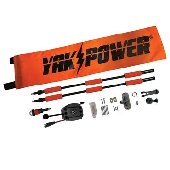 Extendable 360-degree kayak safety light and flag mount