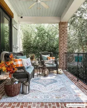 Neutral Haymond rug room styling
