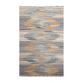Five-by-eight recycled PET handwoven kilim rug