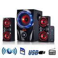 Red 2.1-channel Bluetooth surround sound speaker system