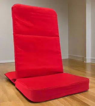 Portable meditation floor chair in red