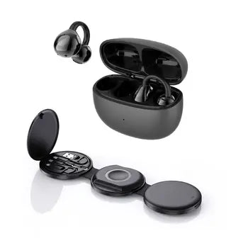 5-in-1 wireless charging station and wireless earbuds bundle