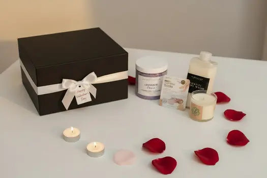 Spa night gift set presentation