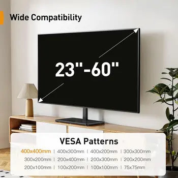 Tabletop television stand mounting frame