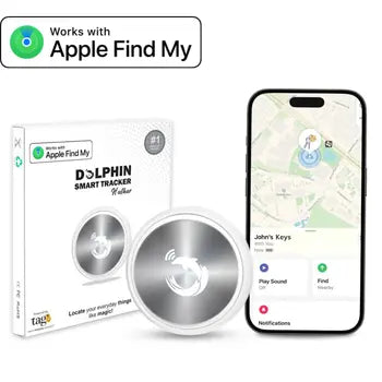 Dolphin Huthur tracker attached to personal item