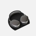 Black full-grain leather rest station for AirPods Max