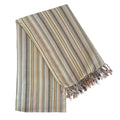 Soft pink striped recycled-cotton Turkish towel and blanket