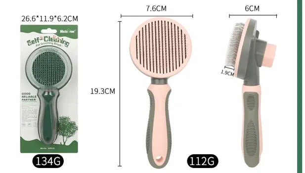 Pet hair removal comb size and color options