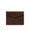 Geometric full-grain leather iPad sleeve