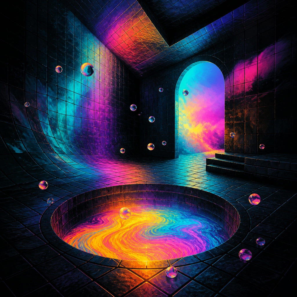 Close-up of the original TrendTap artwork Liminal Colorwell