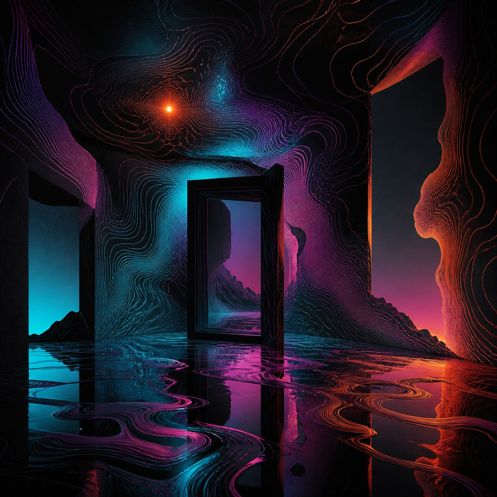 Close-up of the original TrendTap artwork Liminal Heatmap