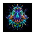 Molecular Mirage original psychedelic art print on a clean white background