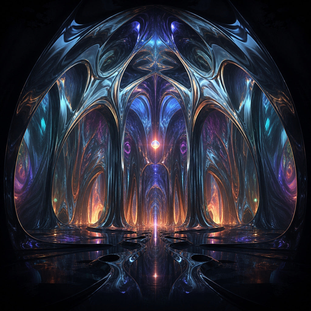 Close-up of the original TrendTap artwork Molten Cathedral