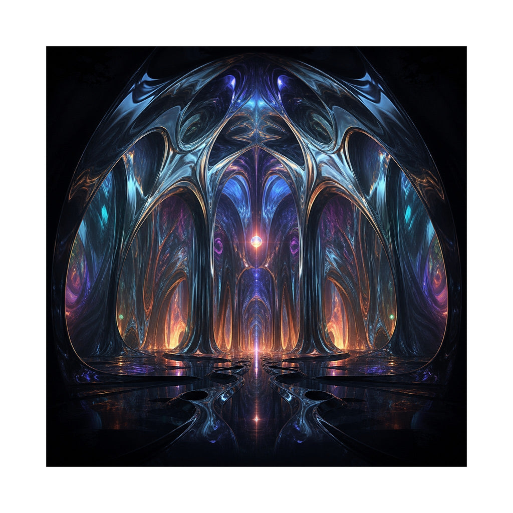 Molten Cathedral original psychedelic art print on a clean white background