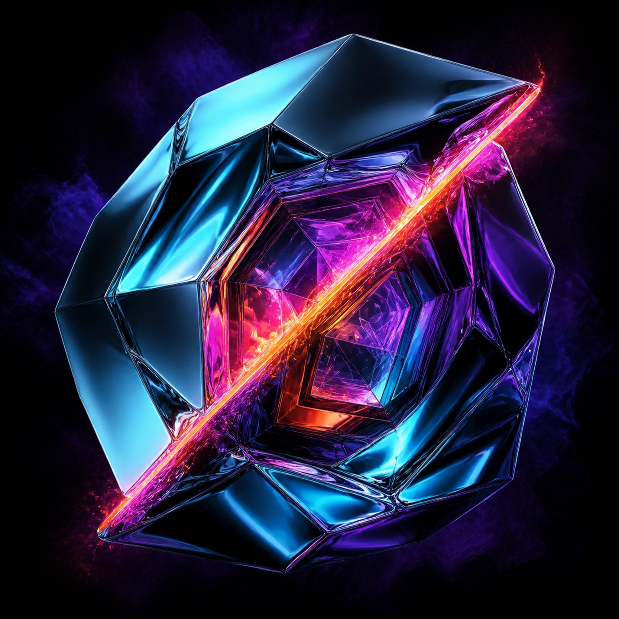 Close-up of the original TrendTap artwork Prismatic Scar