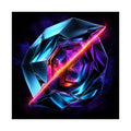 Prismatic Scar original psychedelic art print on a clean white background