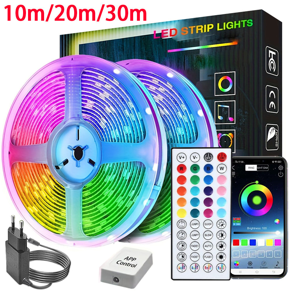 pulseglow rgb led strip lights music sync
