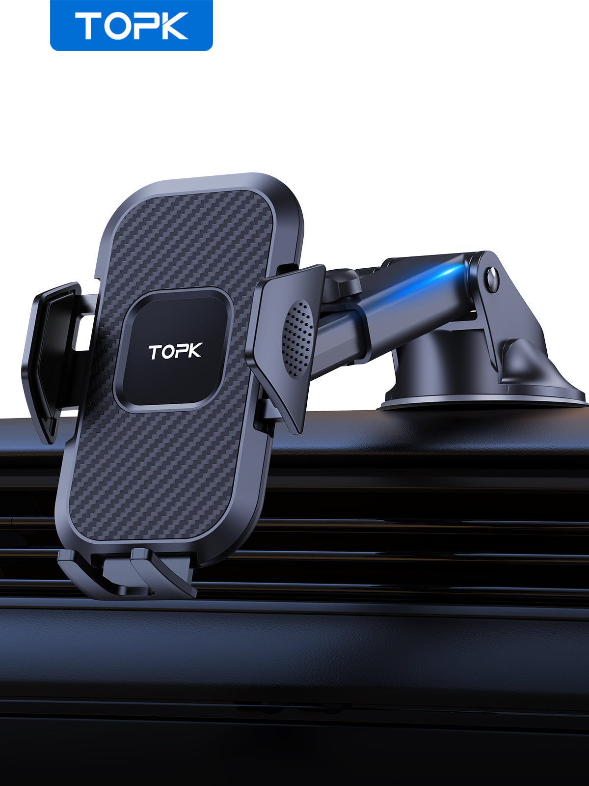topk dashboard suction car phone mount