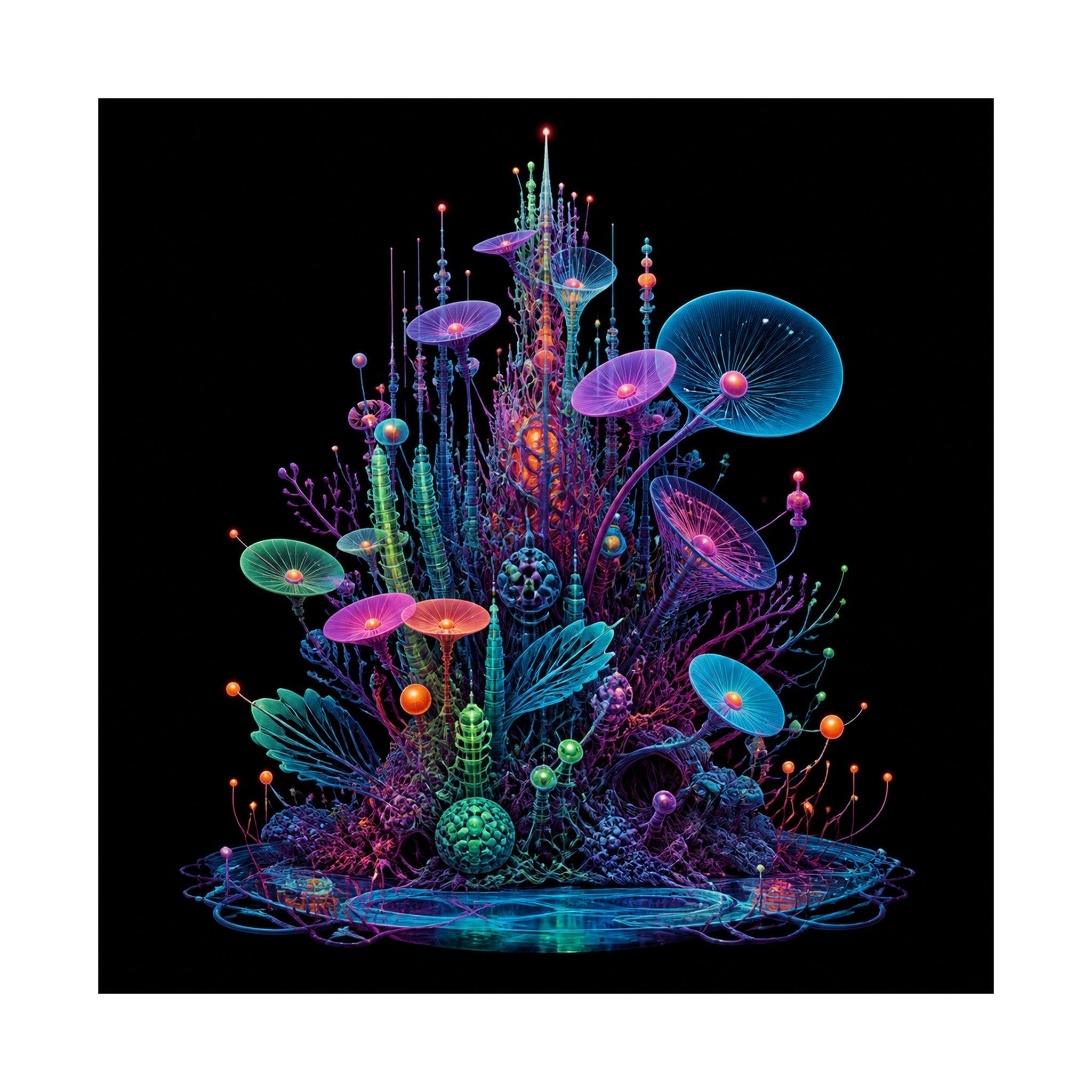 Antenna Reef original TrendTap art print shown on a clean white display