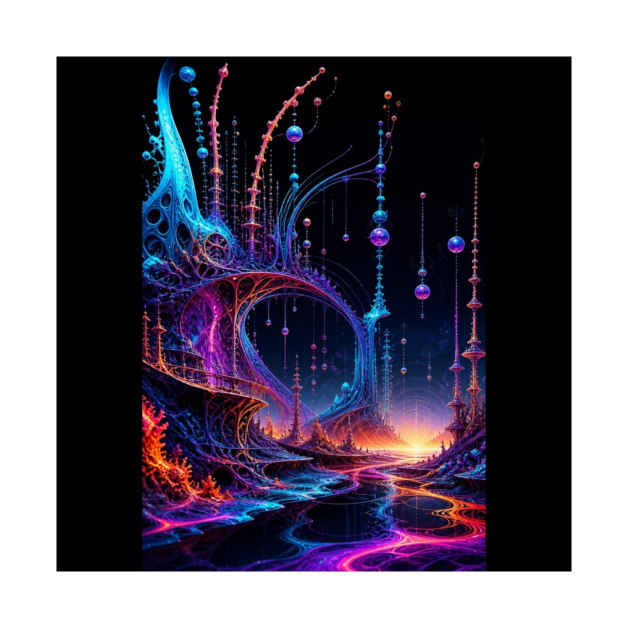 Antenna Tide Basilica original TrendTap art print shown on a clean white display