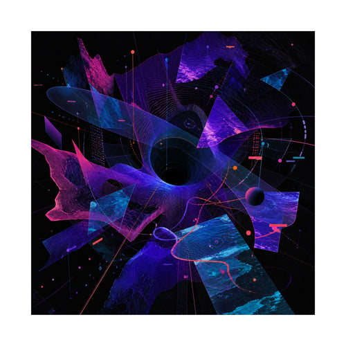 Aperture Drift Atlas original TrendTap art print shown on a clean white display