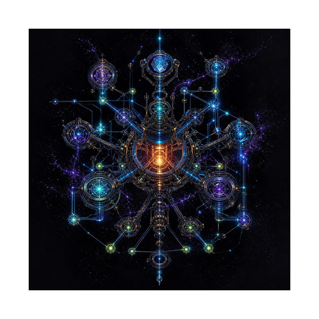 Asterism Engine original TrendTap art print shown on a clean white display