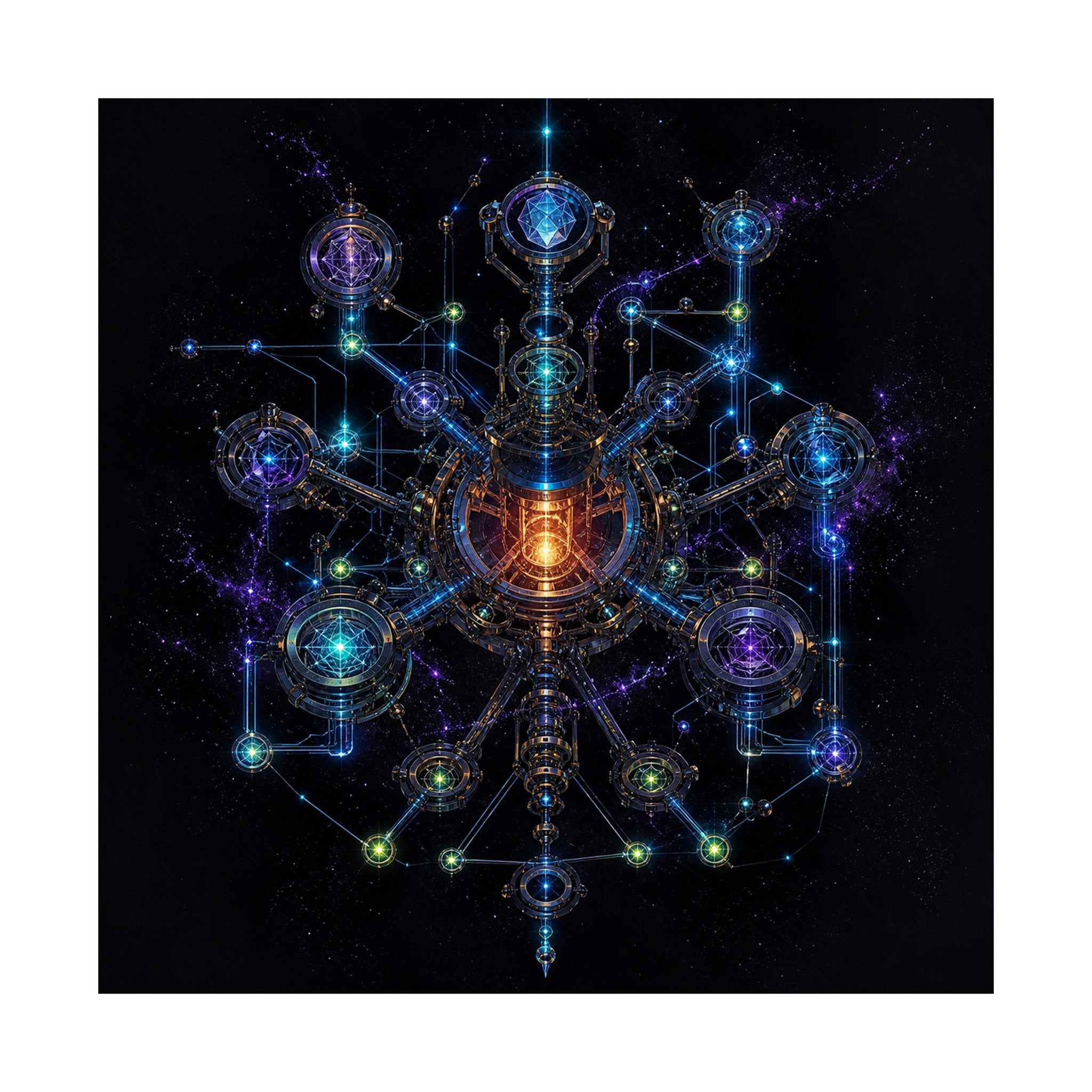 Asterism Engine original TrendTap art print shown on a clean white display