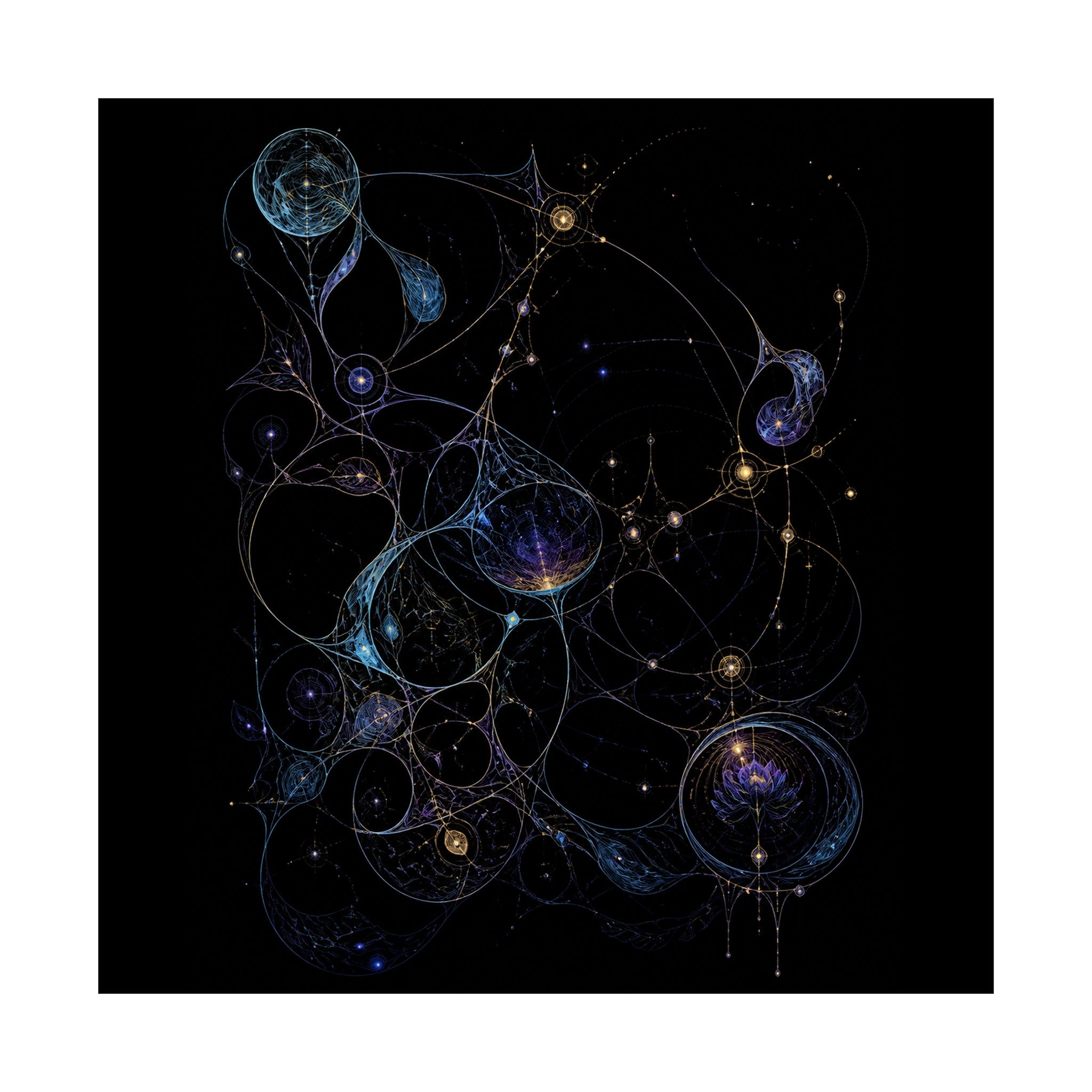 Astral Ink Lattice original TrendTap art print shown on a clean white display