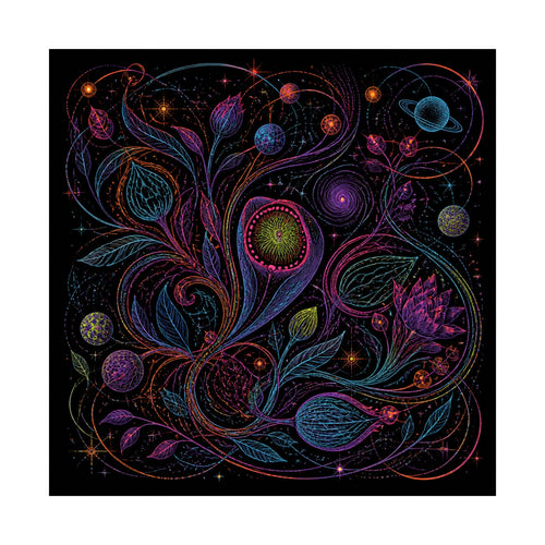 Astral Ink Tangle original TrendTap art print shown on a clean white display