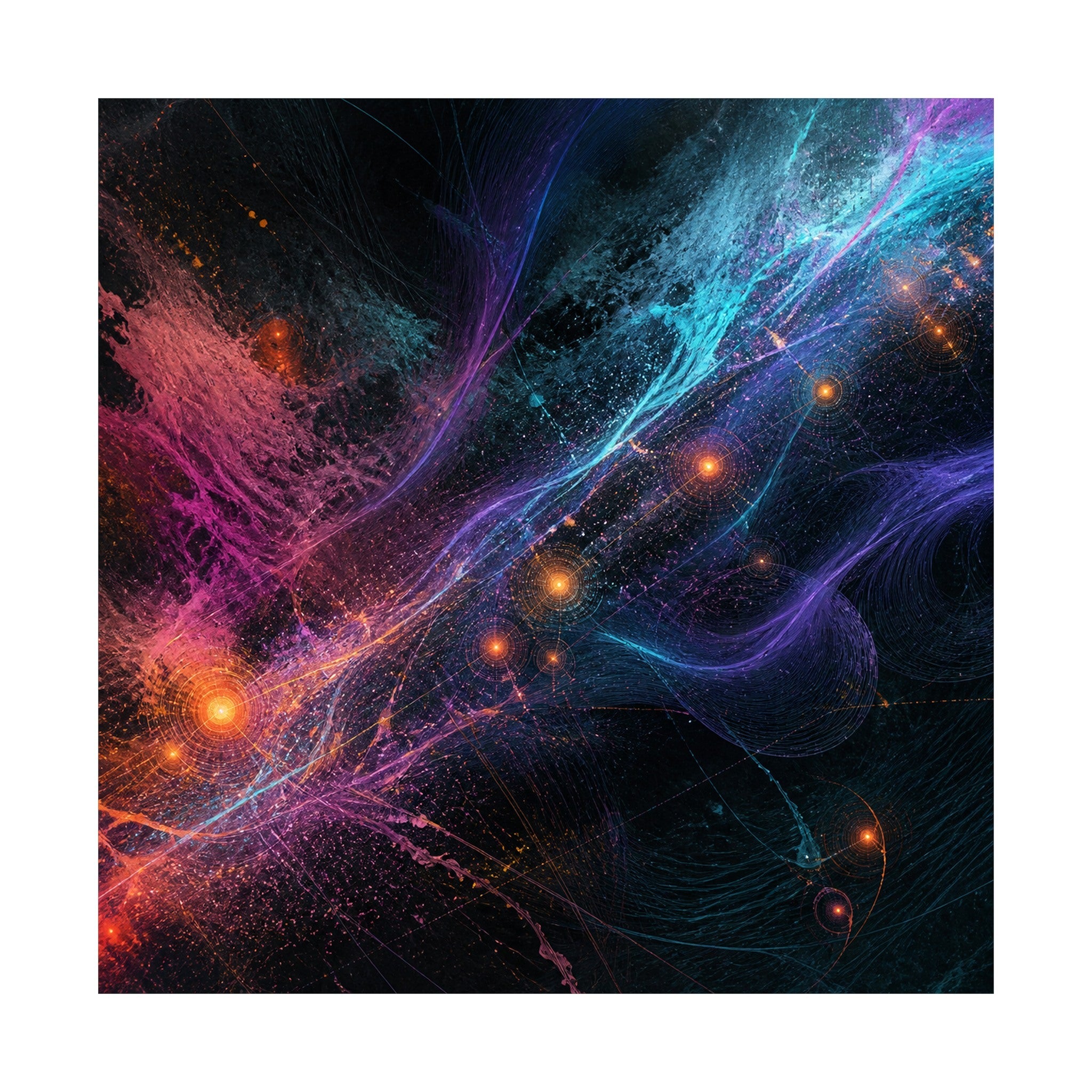 Aurora Relay Pollen original TrendTap art print shown on a clean white display