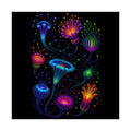 Blacklight Bloom Relay original TrendTap art print shown on a clean white display