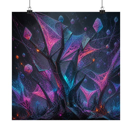 Catalyst Thicket original TrendTap art print displayed with binder clips