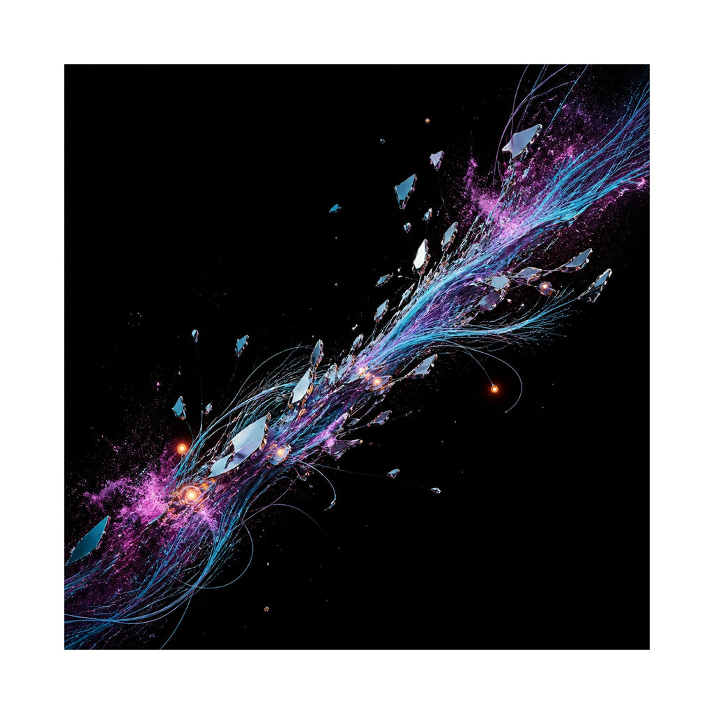 Celestial Cable Bloom original TrendTap art print shown on a clean white display