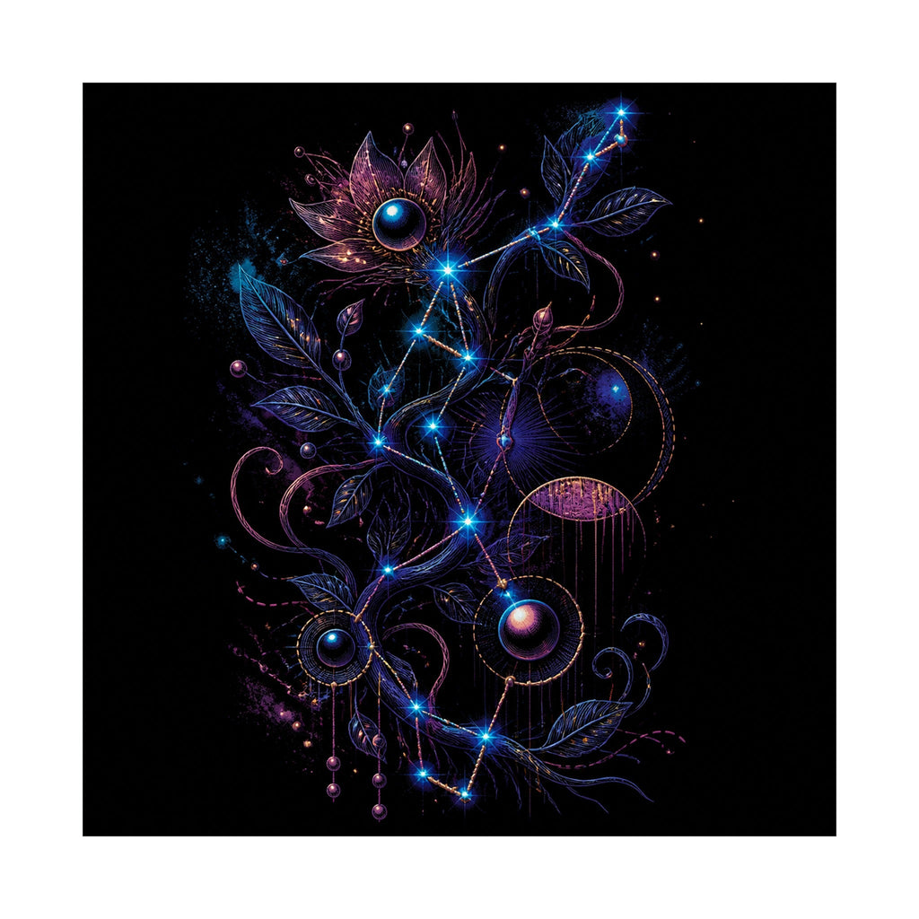 Celestial Thread Map original TrendTap art print shown on a clean white display