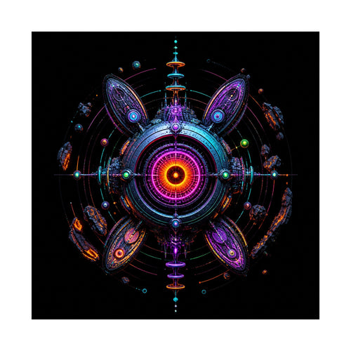 Deep Space Dialtone original TrendTap art print shown on a clean white display