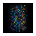 Dissolving Transit Map original TrendTap art print shown on a clean white display