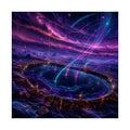 Dusk Relay Basin original TrendTap art print shown on a clean white display