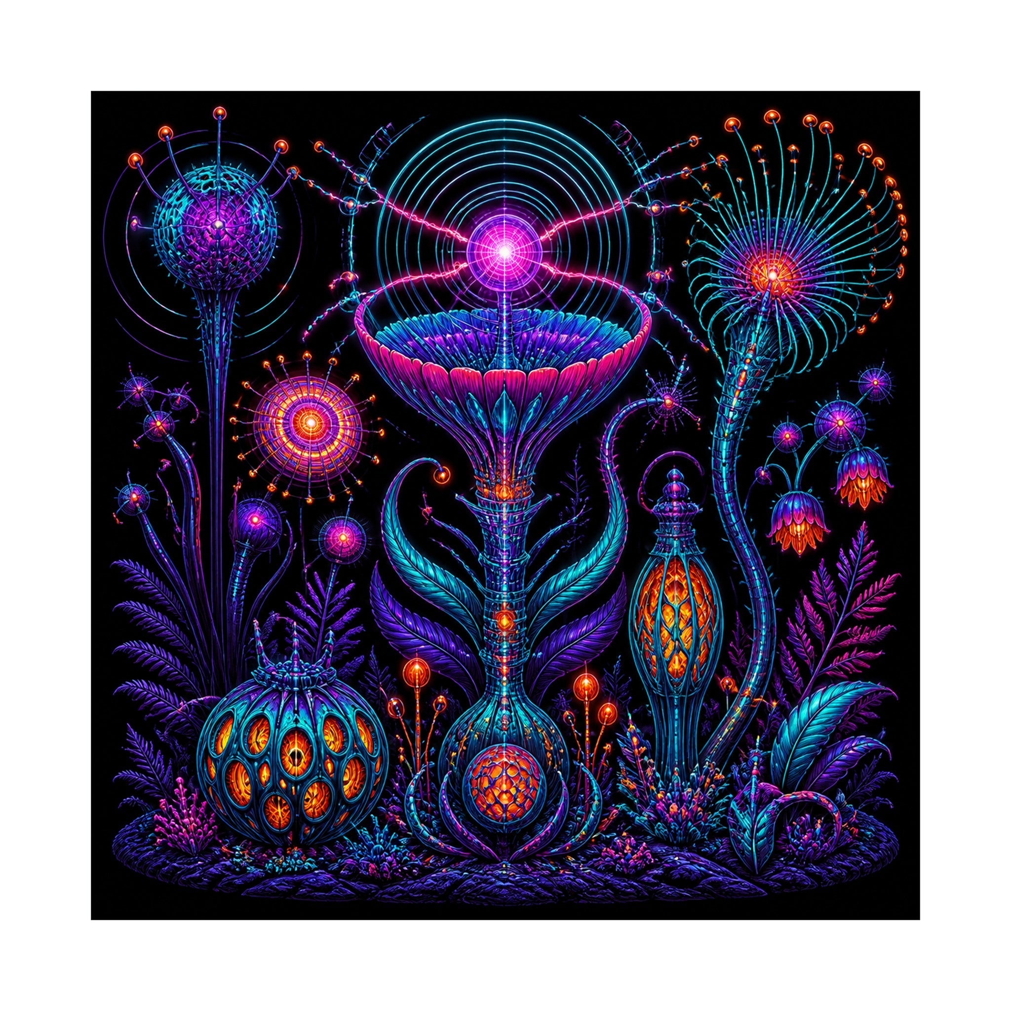 Impossible Radio Garden original TrendTap art print shown on a clean white display