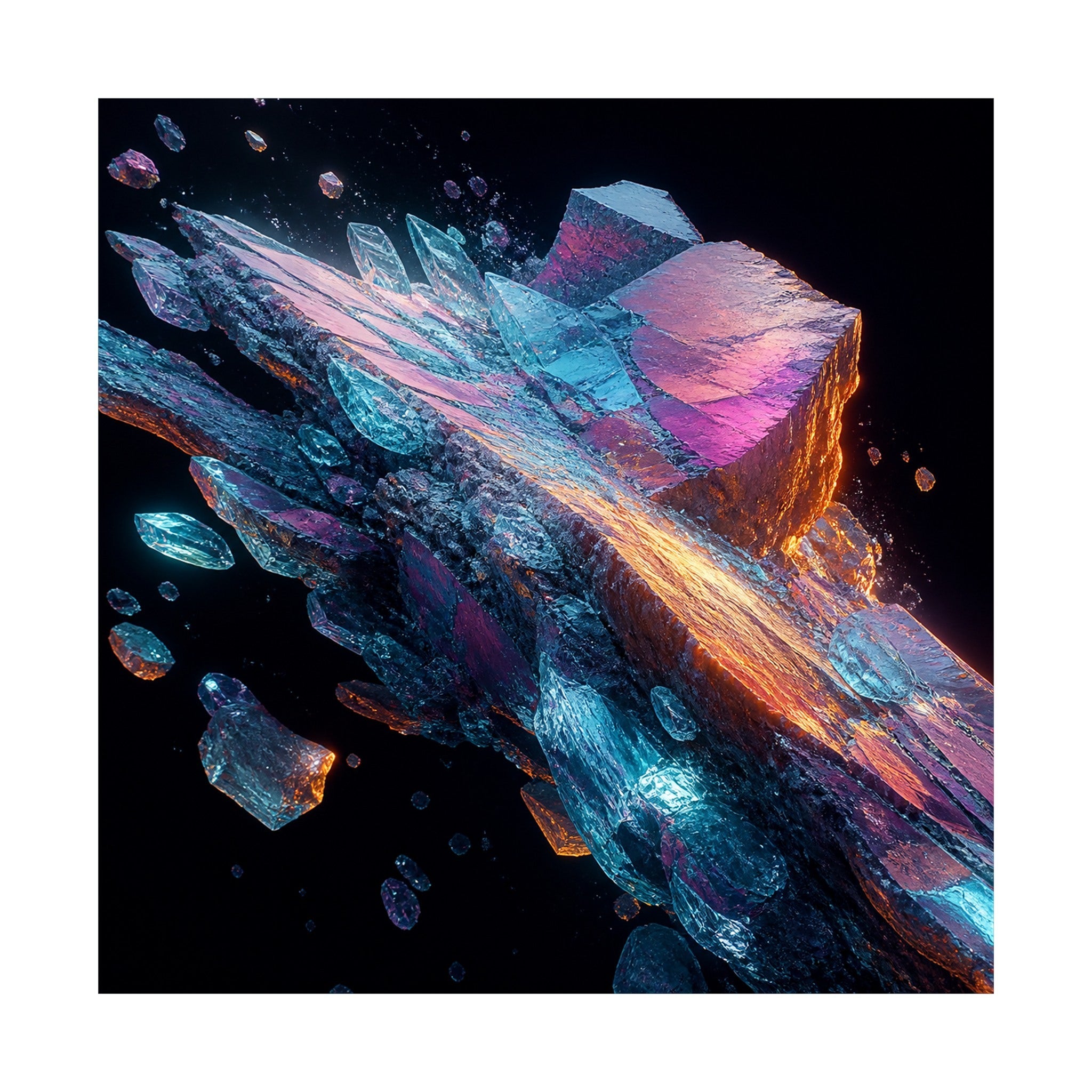 Lumen Quarry Drift original TrendTap art print shown on a clean white display