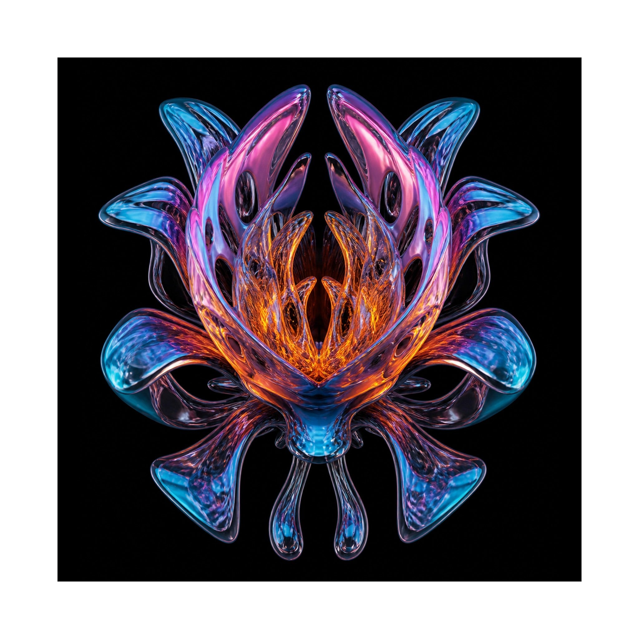 Mirror Cartilage Bloom original TrendTap art print shown on a clean white display