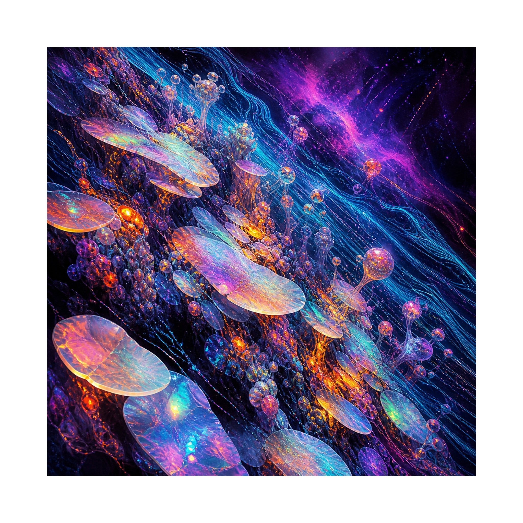 Opal Data Reef original TrendTap art print shown on a clean white display