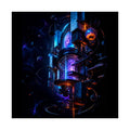 Orbiting Archive Engine original TrendTap art print shown on a clean white display
