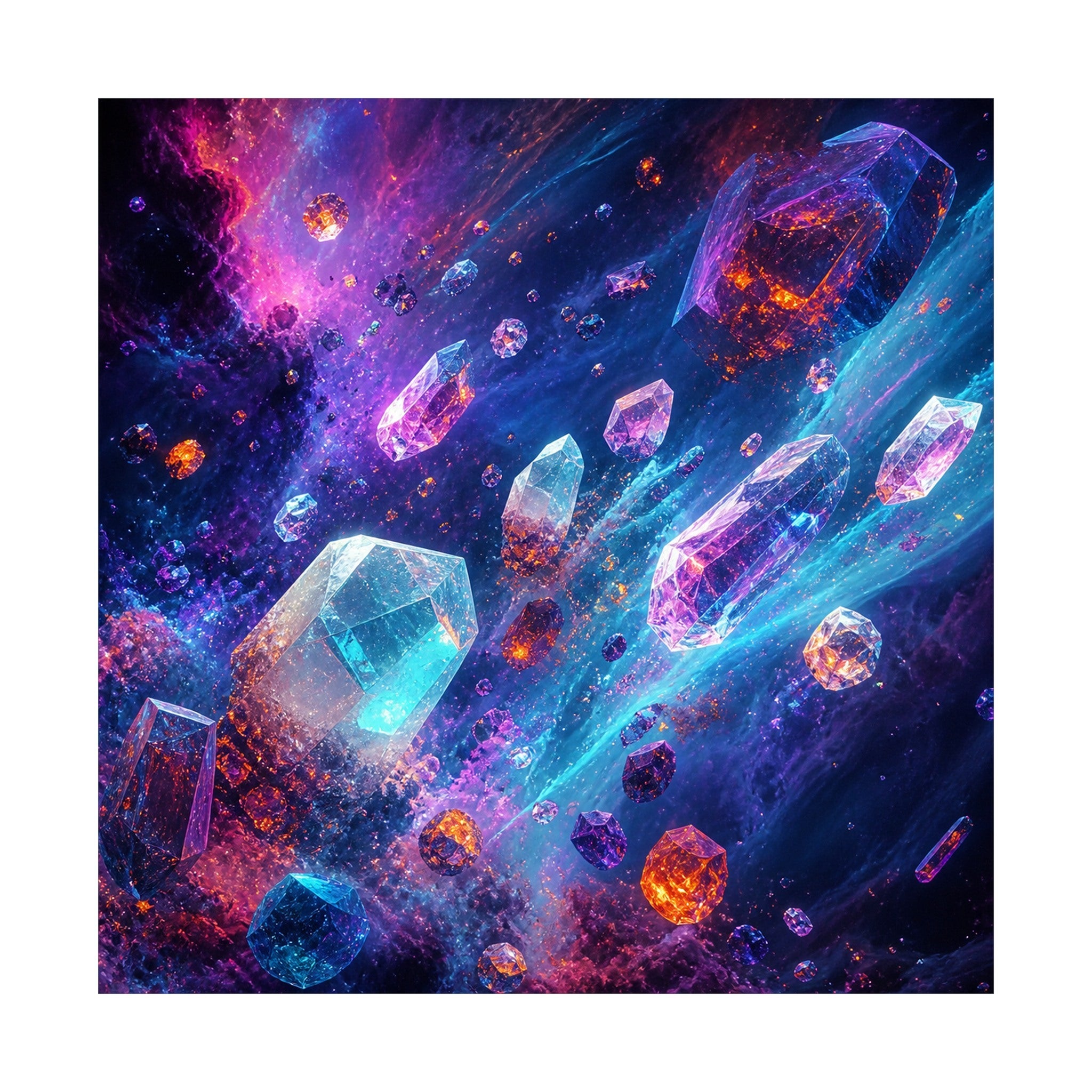 Peroxide Nebula Herd original TrendTap art print shown on a clean white display