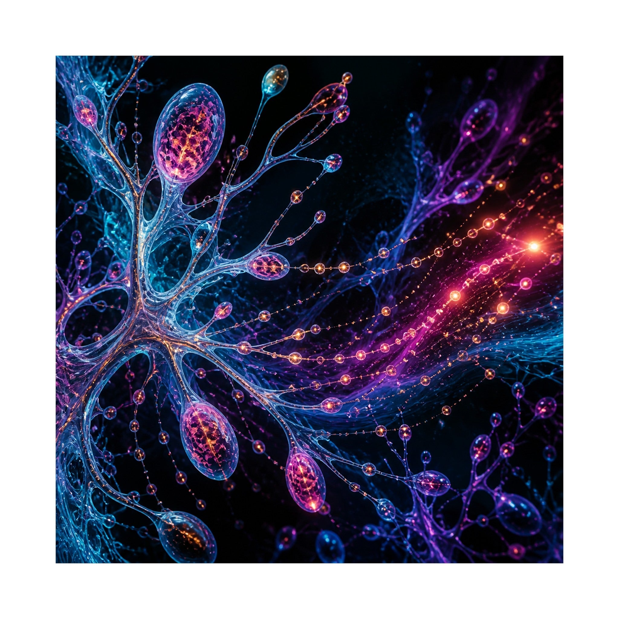 Pollen Signal Relay original TrendTap art print shown on a clean white display