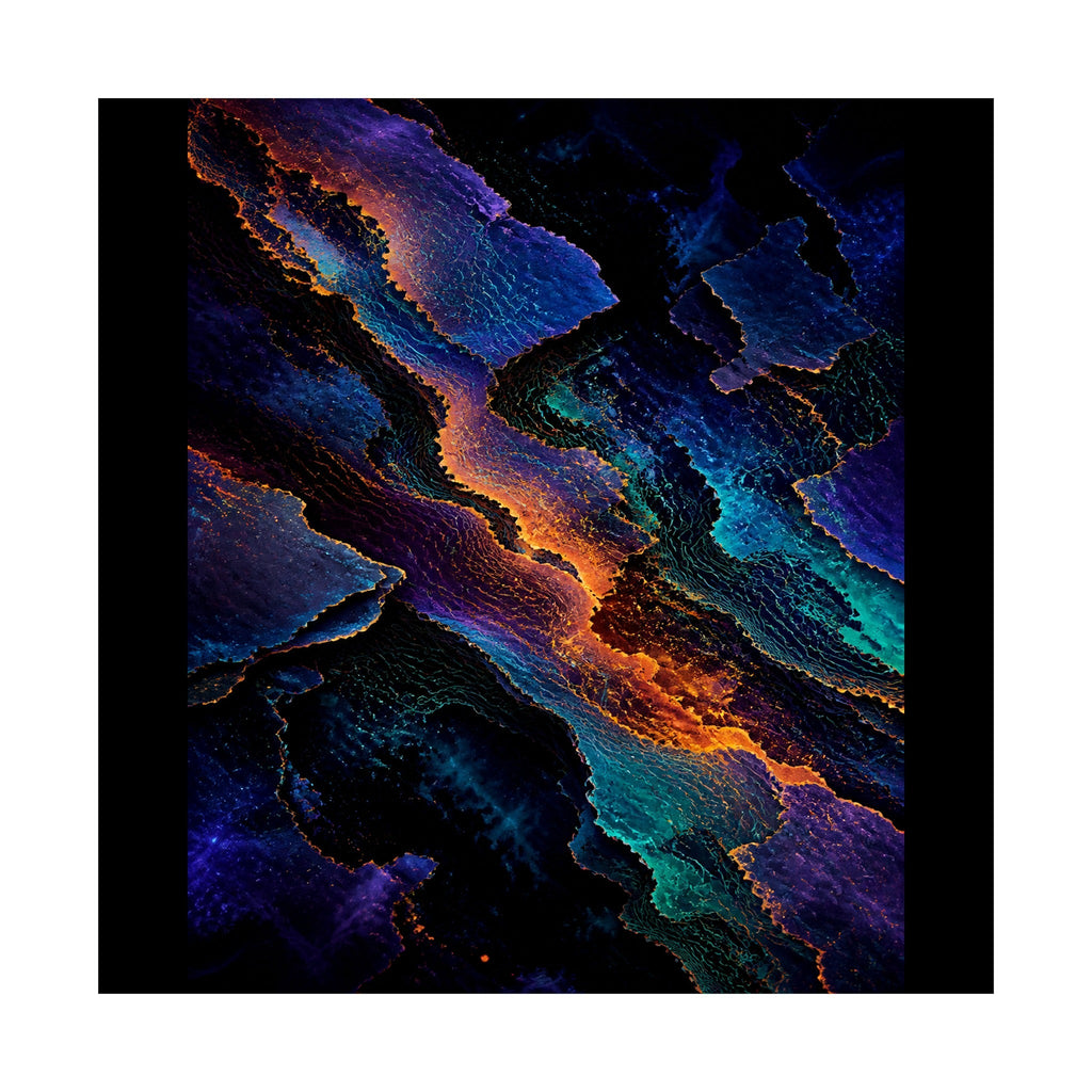 Radiant Cartographic Scar original TrendTap art print shown on a clean white display